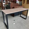Bàn làm việc cũ chân sắt chữ U 1m2 giá rẻ