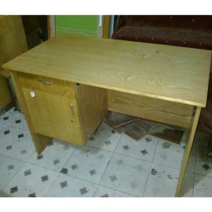 Bàn làm việc 1m cũ 2 hộc vân gỗ mới 90%