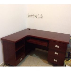 Bàn làm việc L cũ phủ venner giá rẻ