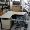 Bàn làm việc chữ L cũ kèm cabinet