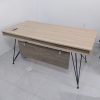 Bàn làm việc cũ chân sắt cao cấp 1m2