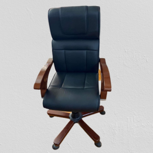Ghế giám đốc cũ lưng cao tay gỗ