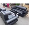 Bộ sofa bọc da màu đen mới 95% giá rẻ