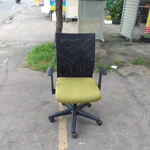 Ghế xoay văn phòng cũ cao cấp xanh đen
