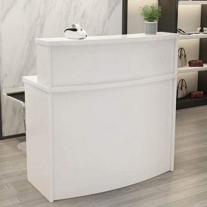 Quầy lễ tân 1m full trắng giá rẻ