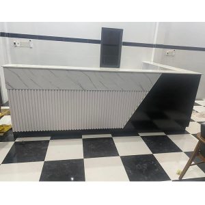 Quầy lễ tân chữ L 2m4 x 1m2 cao cấp
