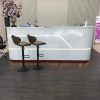 Quầy lễ tân chữ U bo cong 2m4 hàng cao cấp