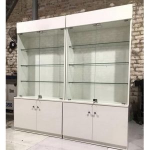 Tủ kính trưng bày cửa lùa 2m x 2m giá rẻ