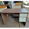 Bàn làm việc 1m2 cũ nâu trắng 2 hộc