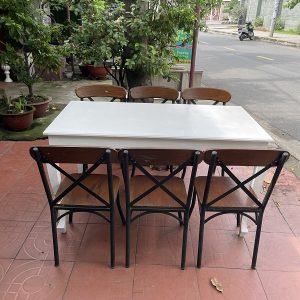 Bàn Ăn 6 Ghế Gỗ