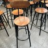 Ghế Bar Cao Tựa Gỗ