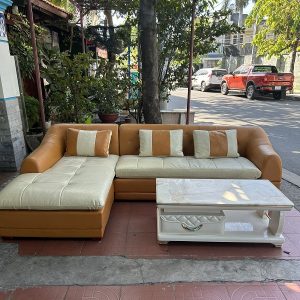 Sofa Da Góc L