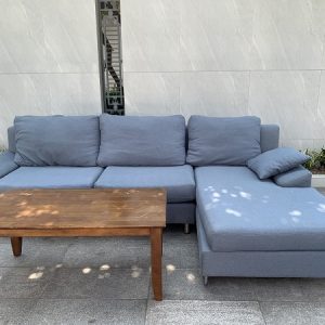 Sofa Góc L Kèm Bàn Gỗ