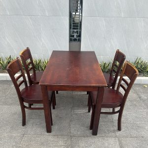 Bàn Ăn Gỗ 4 Ghế
