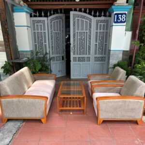 Sofa Gỗ Bọc Nệm