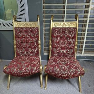 Ghế tân cổ điển dát vàng