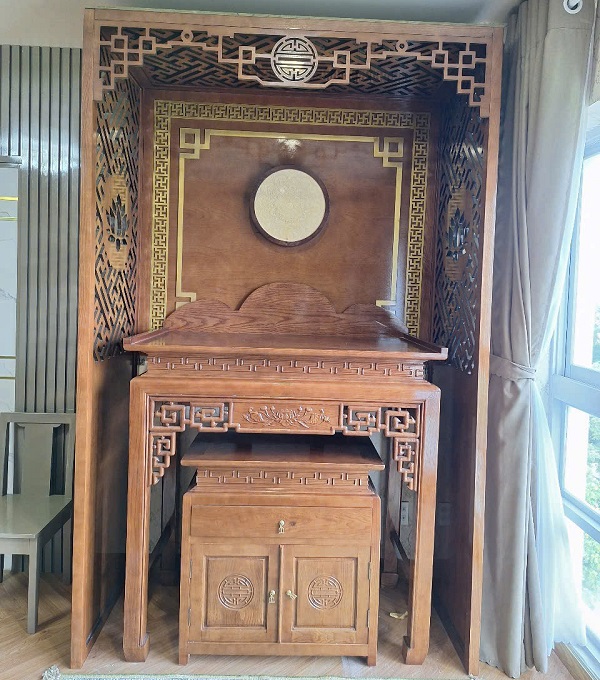 bàn thờ gỗ