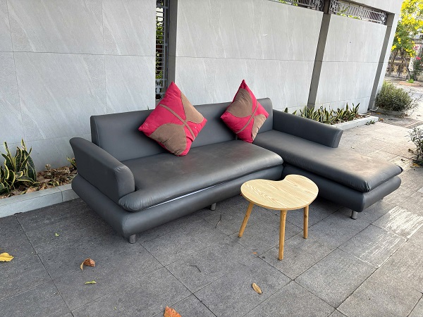 sofa da góc l
