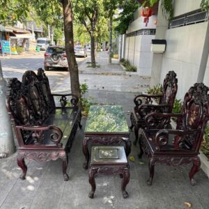 Bàn Ghế Salon Gỗ