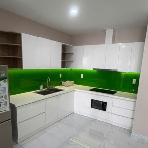 Tủ Bếp Mặt Đá Gỗ An Cường